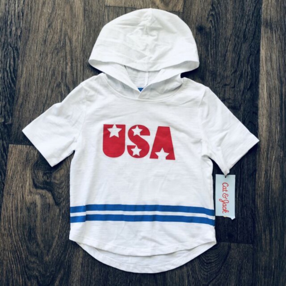 NWT Cat & Jack Toddler USA Patriotic America